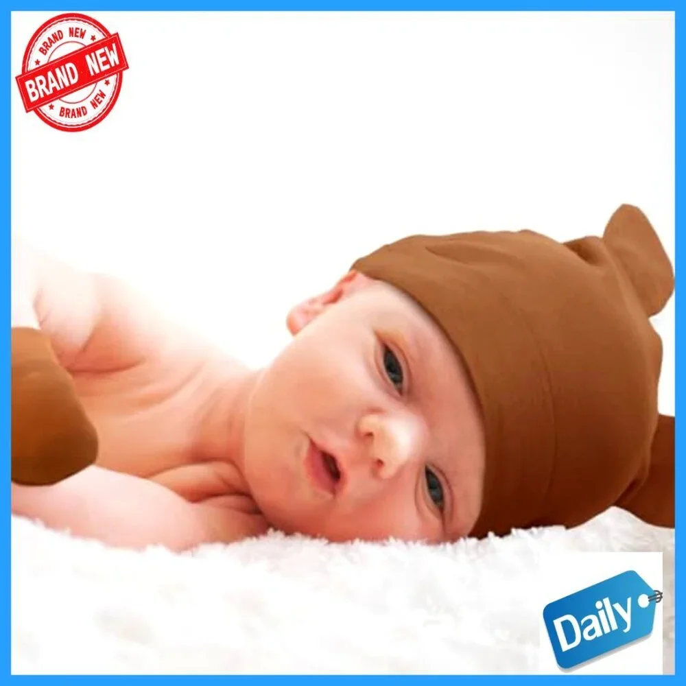 Newborn Hat Mittens Socks Set 10-Piece Cotton Infant Accessories 0-6 Months